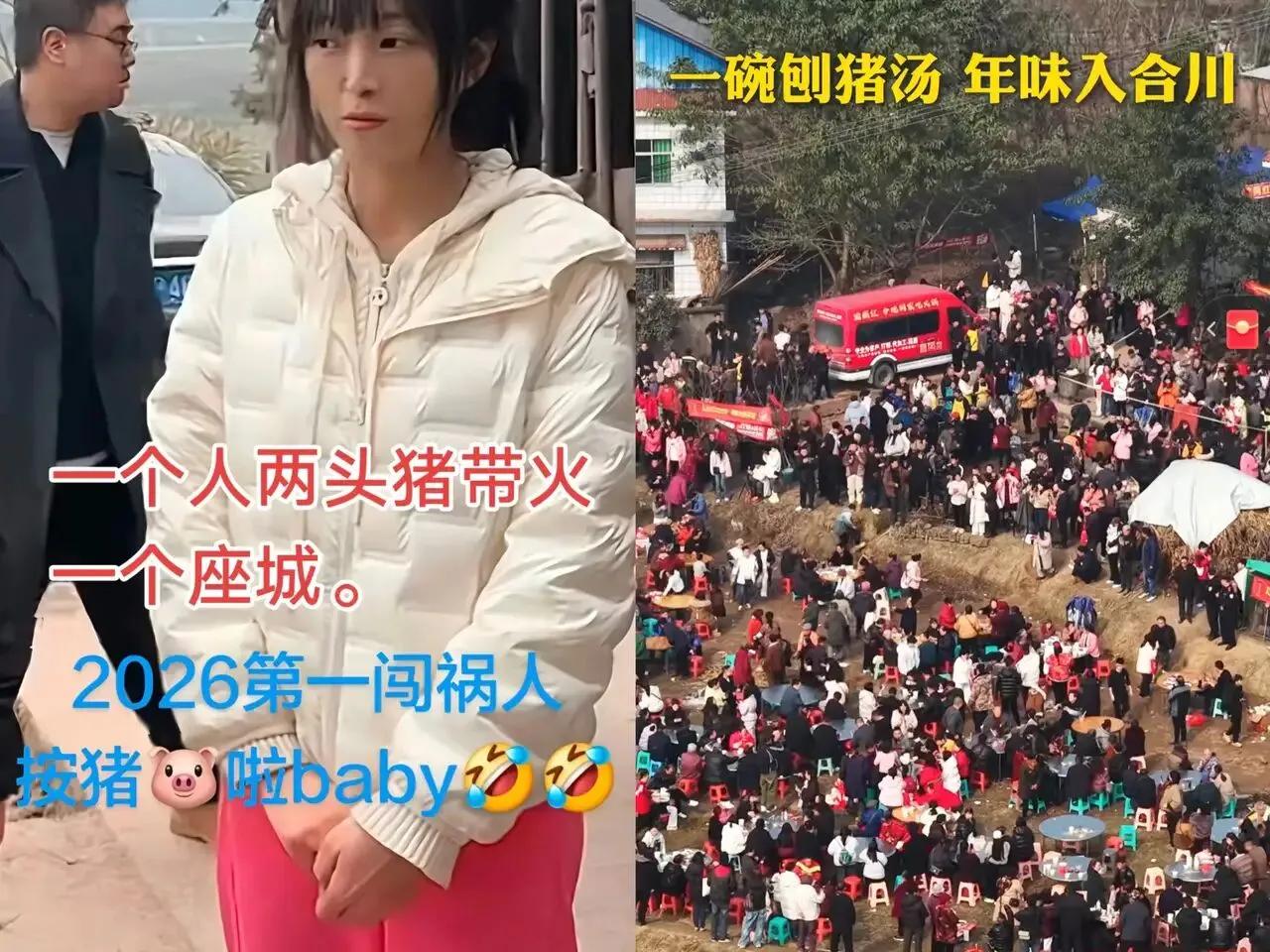 我问我闺蜜：杀猪宴结束了，合川呆呆这一次能赚100万吧？闺蜜听了直笑话我：“