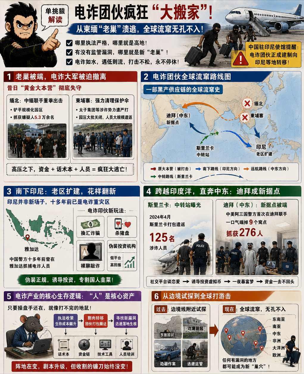 电诈团伙南迁印尼，老巢被端却换地重生，他们下一步去哪？2026年那会儿，缅北和