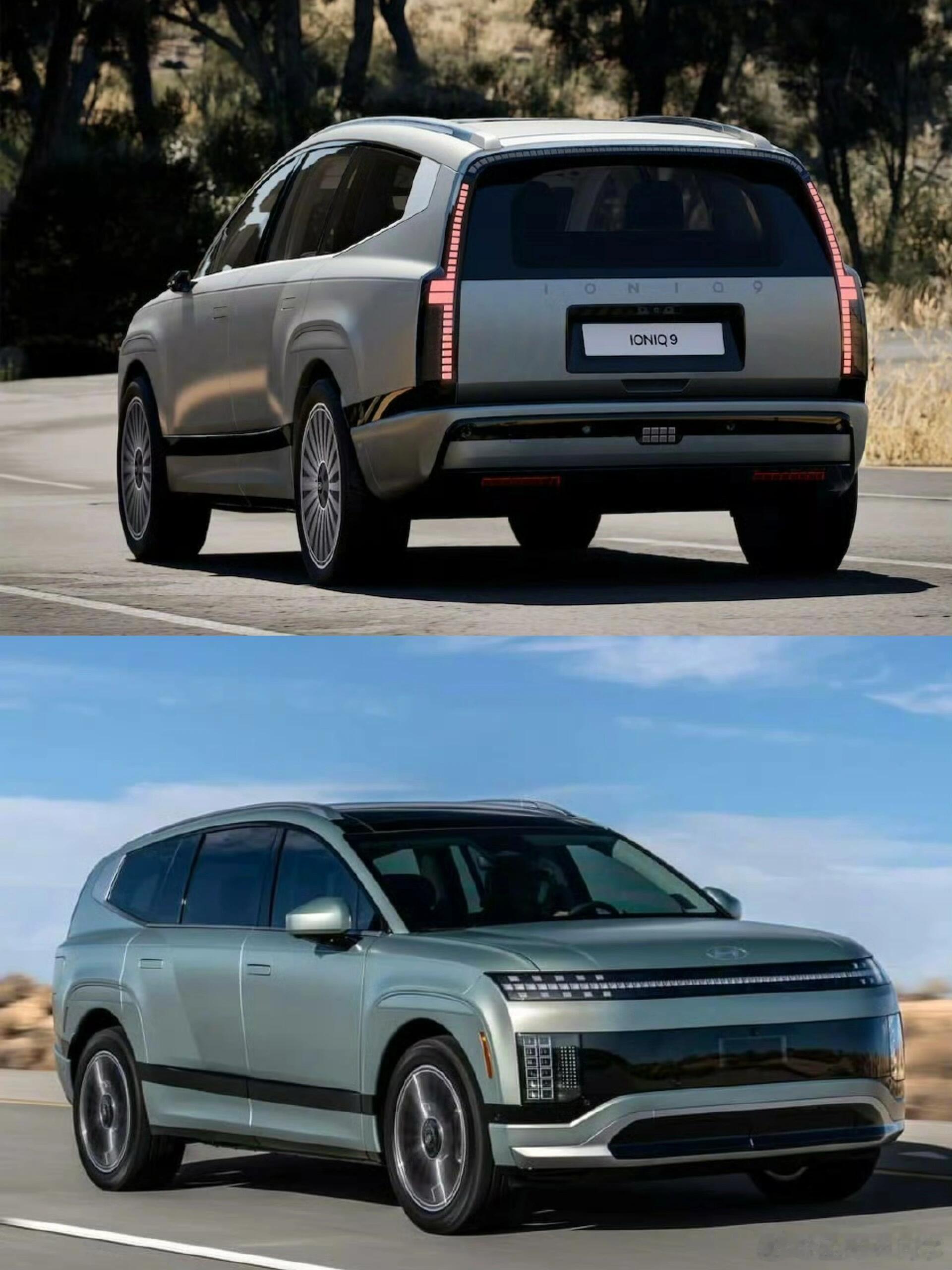 现代电车IONIQ91.外观：采用分体式大灯与贯穿式LED日行灯，溜背式C柱搭配