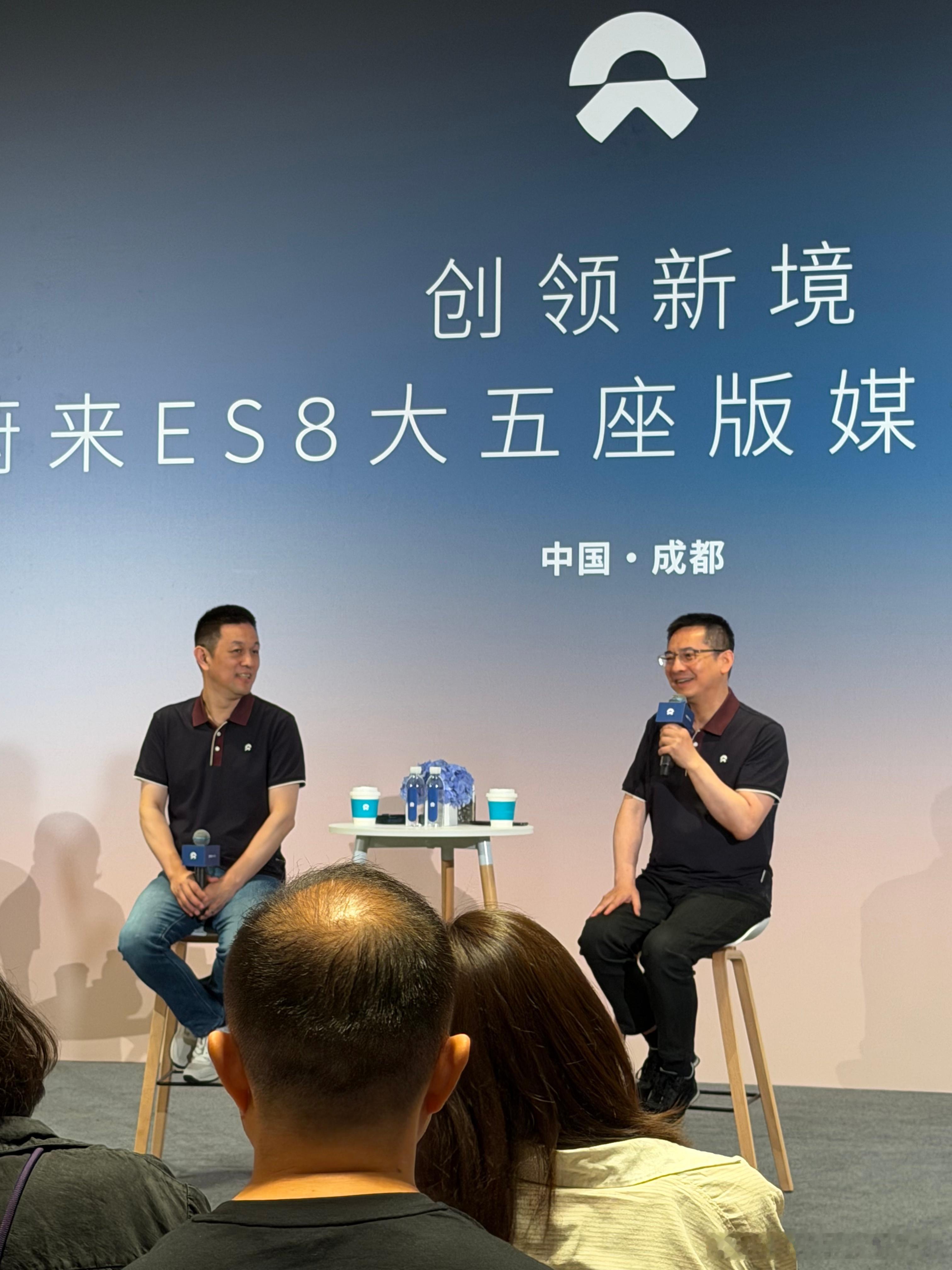 李斌：BBA的下一台车是蔚来。在正在进行的创领新境、蔚来ES8大五座版本媒体面