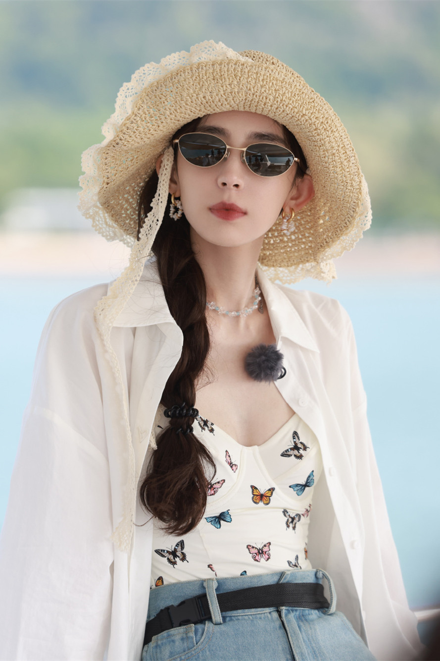 古力娜扎，海上美拍，惬意温柔​​​