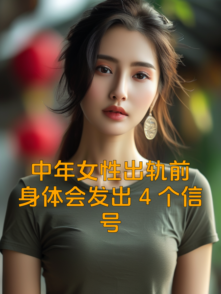 中年女性出轨前，身体会发出4个信号