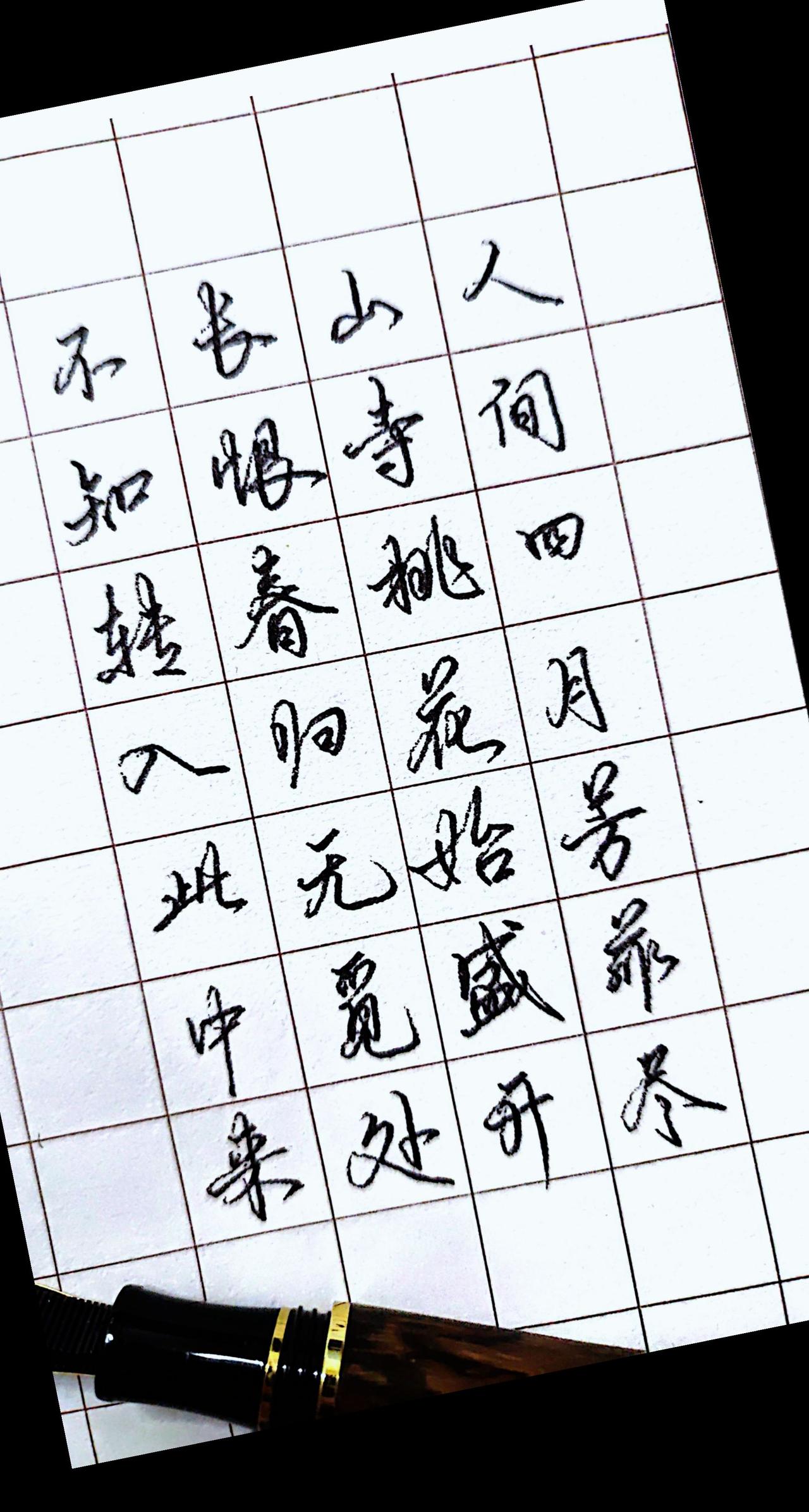 手写硬笔每日练字