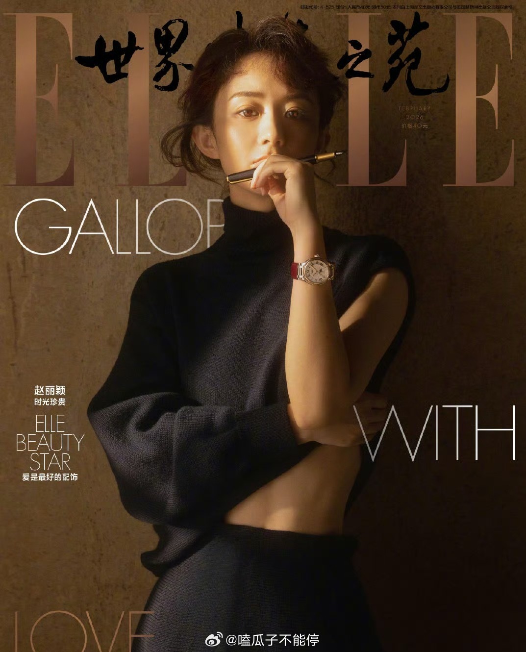 赵丽颖elle新杂志封面来了，这组拍的很好👍🏻温婉大气又坚定