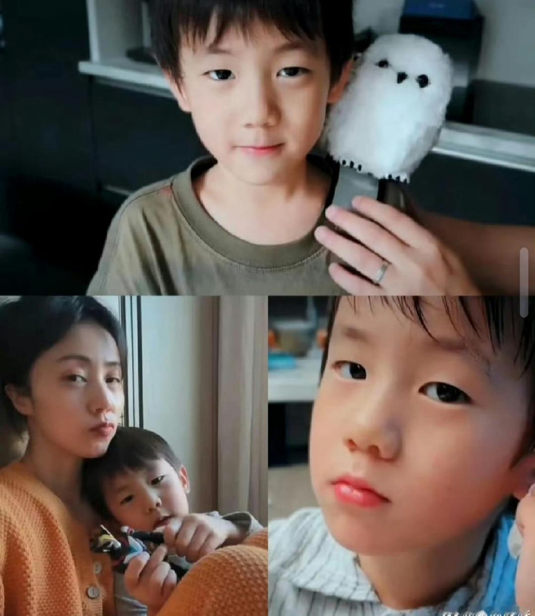 黄磊8岁儿子身高变化显著香港偶遇黄磊孙莉带两个娃，孙莉穿格纹衫配黑裙身材纤瘦高