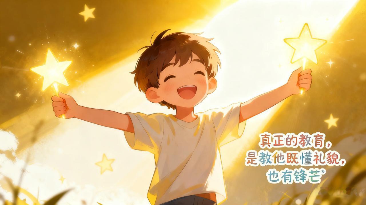 关于孩子教育的一句话：“你把孩子训成老实人，只是为了你方便，但却是对他未来