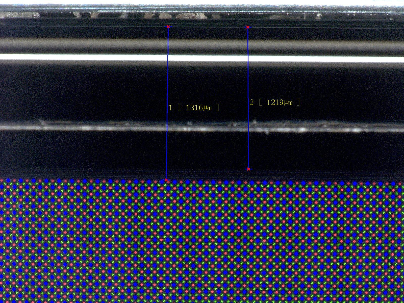 M80PM子像素排列和下巴宽度~
