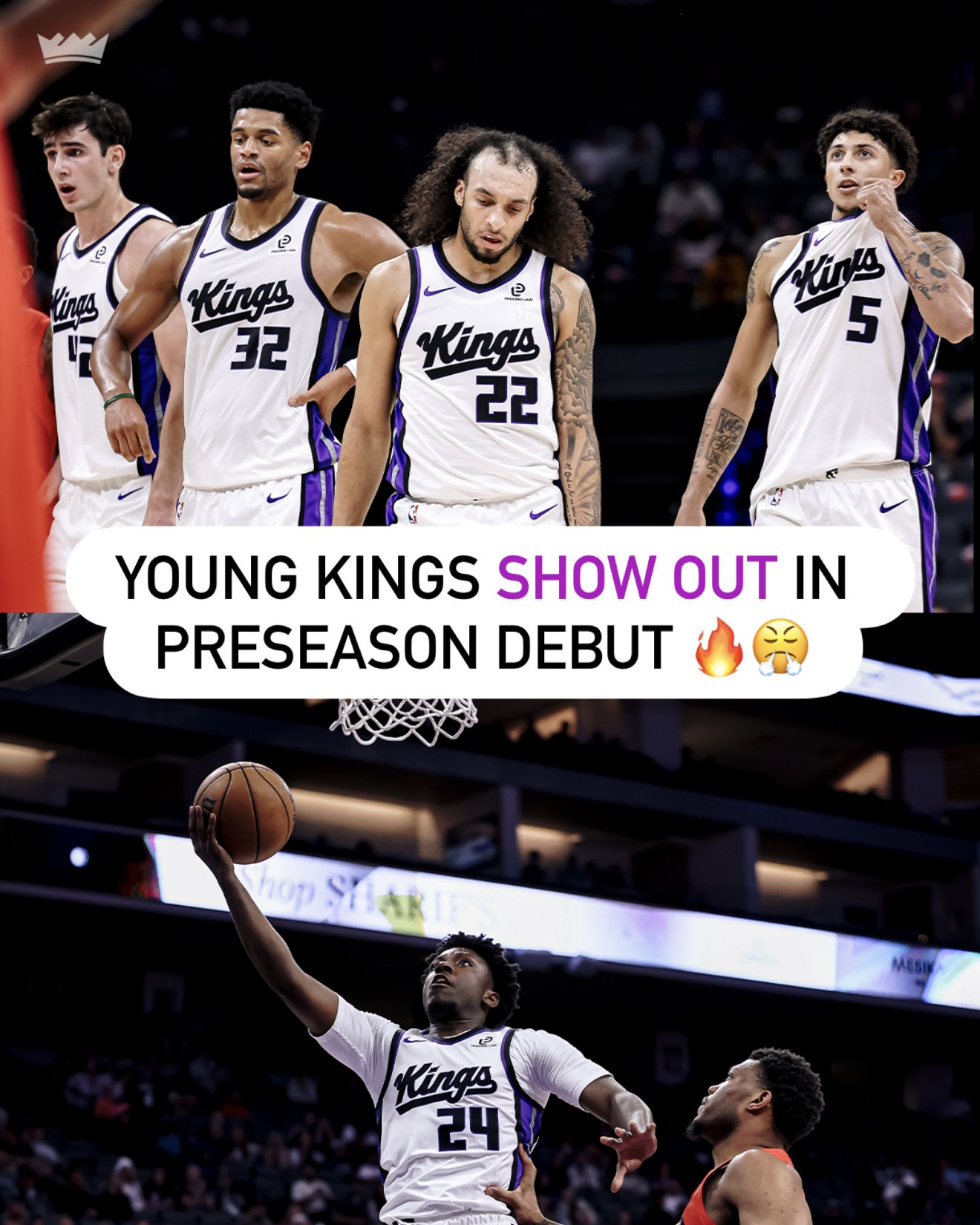 哥，这个发型，你们叫他youngkings？PS：图是国王官方发的新赛季篮不住