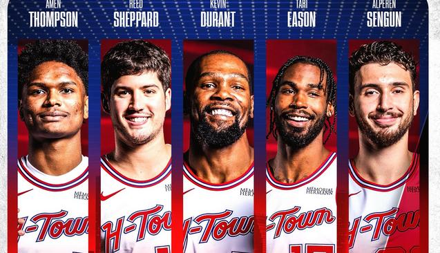 谢泼德上首发比伊森好用，真正的空间点，后卫，现在防守也上来了，首发五人，内外都有