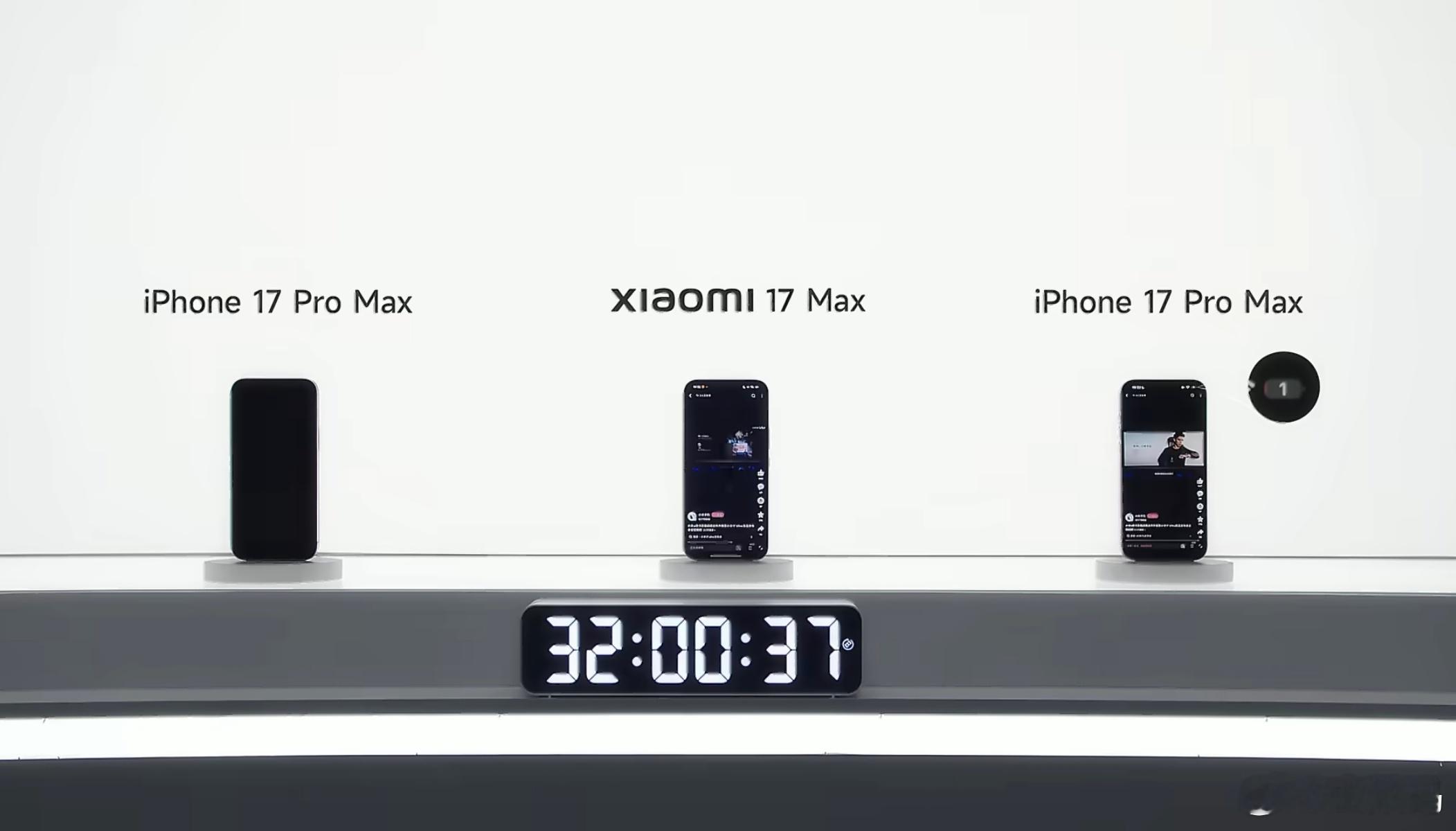 小米17Max续航实测超两台iPhone小米17Max的续航表现太惊人了，竟