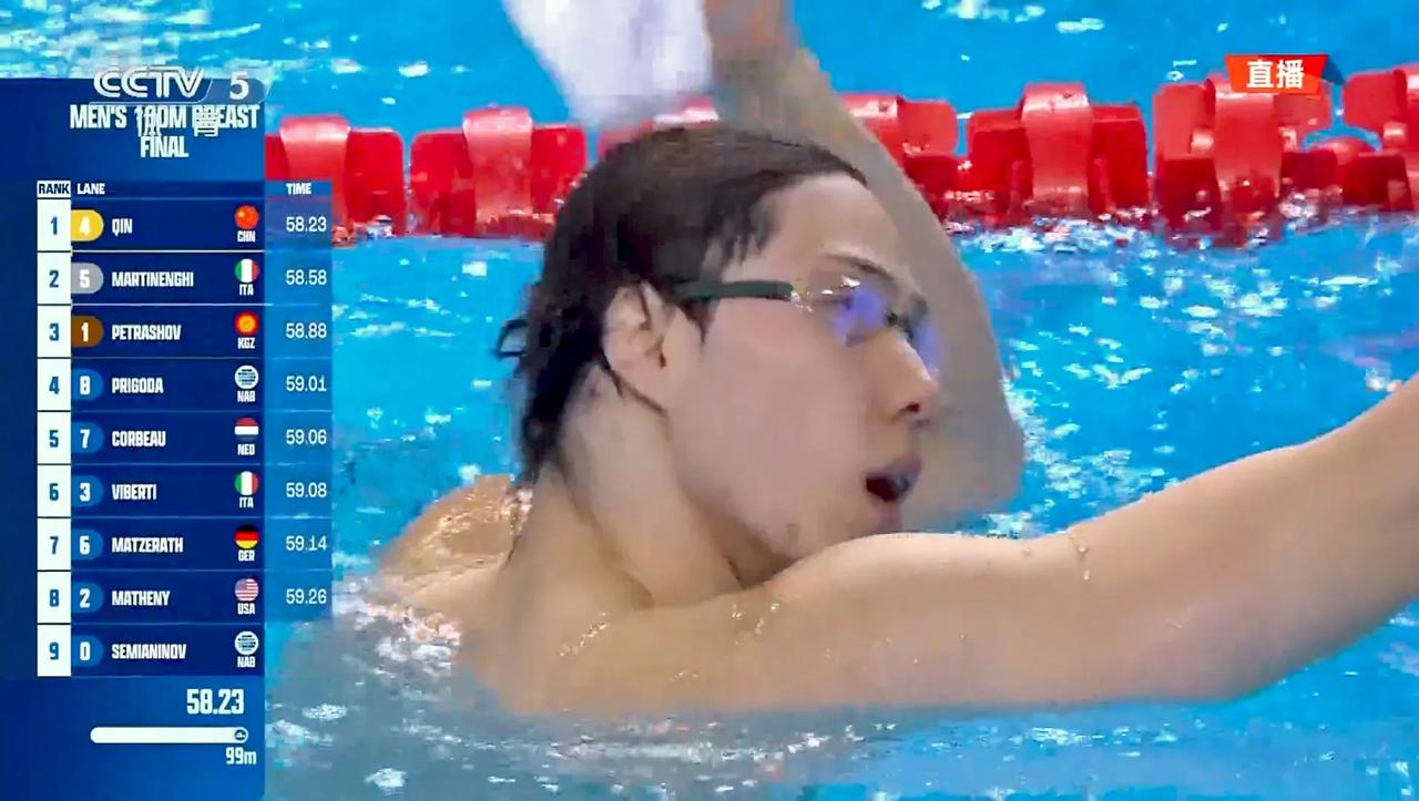 迷一样的海洋，就如这泳池里的水。巴黎奥运会，覃海洋去哪里了？怎么一换赛道，就