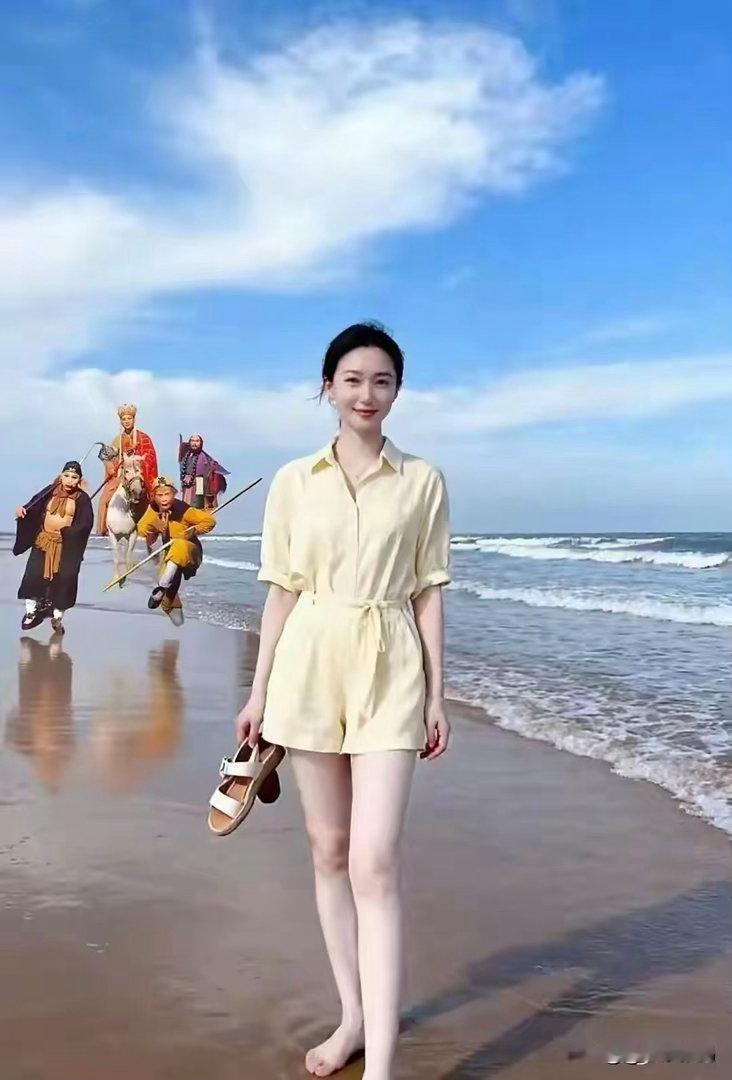 这才是长腿美女，肤白貌美的不知道是哪家的大小姐嘞。我感觉男生都喜欢这样类型的美女