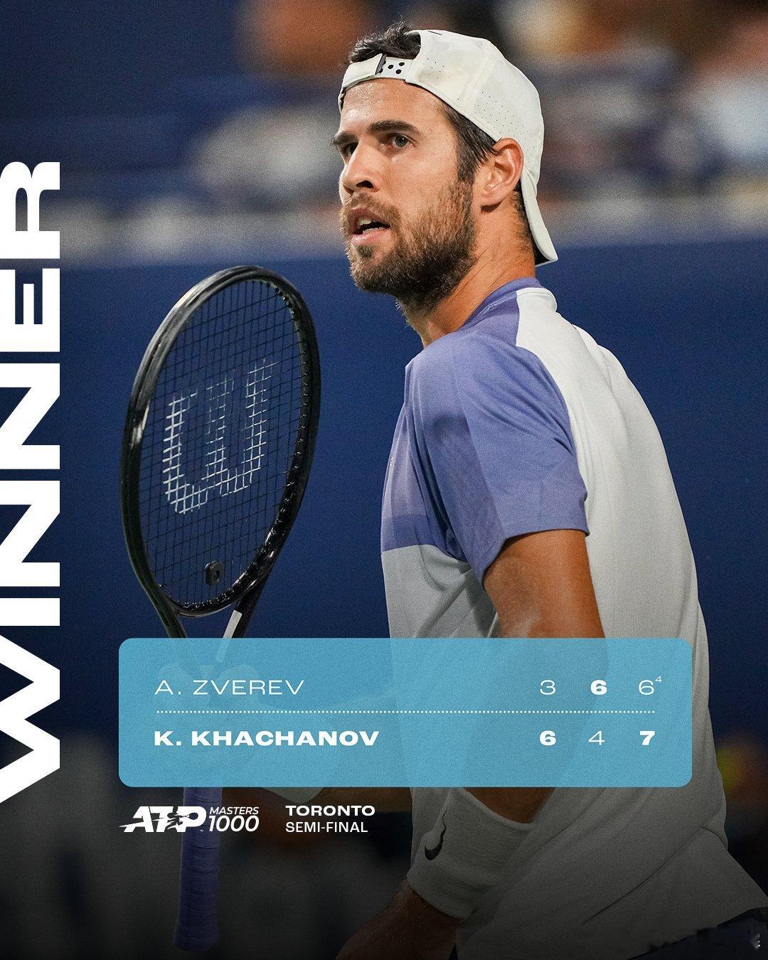 时隔7年再进大师赛决赛🔥ATP1000加拿大大师赛半决赛，11号种子卡恰诺夫