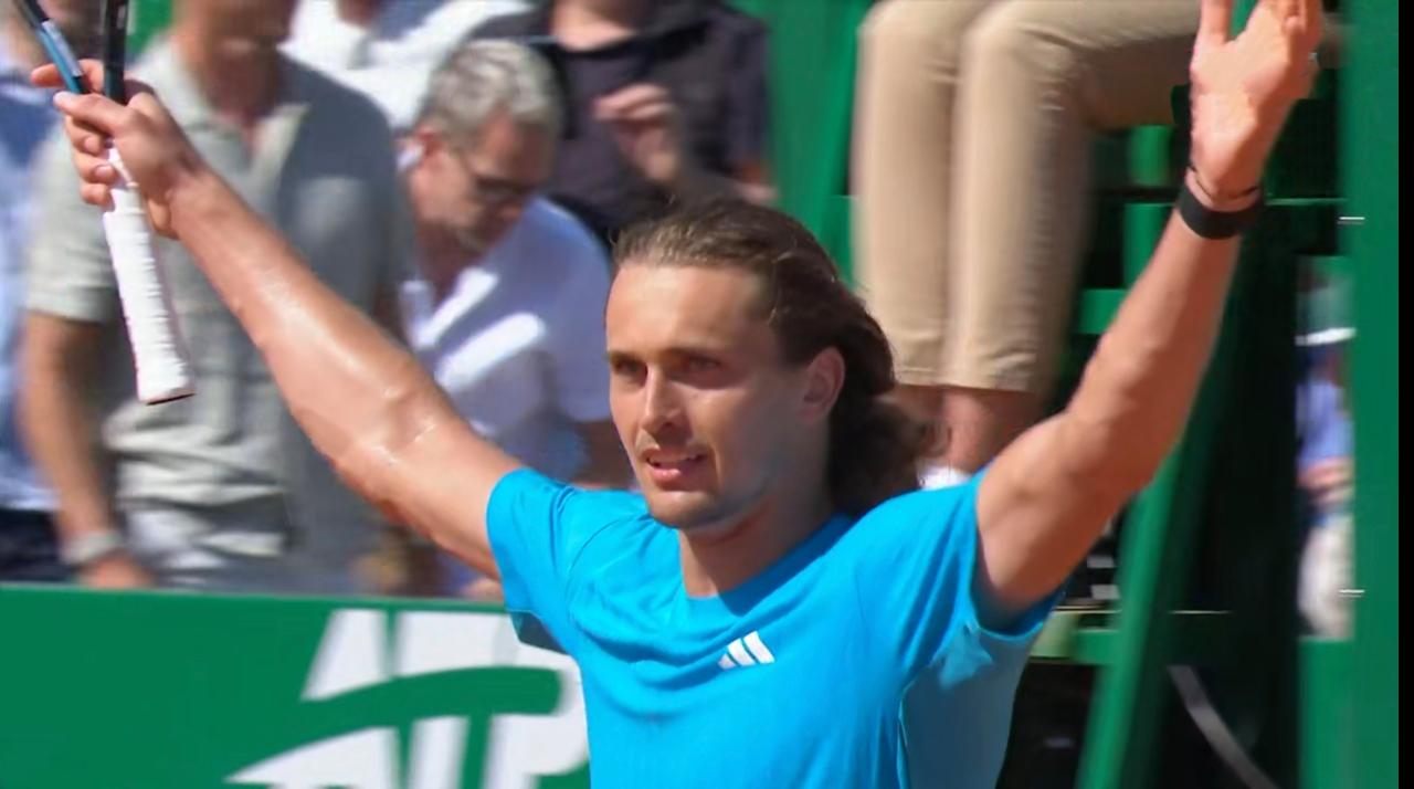 兹维列夫蒙特卡洛大师赛决胜盘在0：4的情况下惊天逆转北京时间2