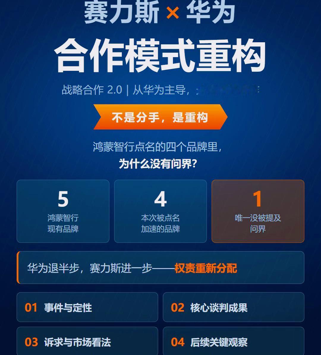 为什么问界车主对于华为将问界品牌交还给赛力斯集团的反应那么大？因为大家有几个担心