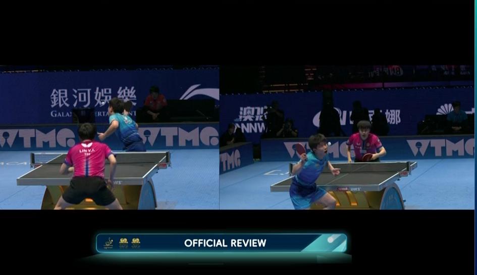 笑死我了，张本智和因为大头而扣分！前四局，林昀儒3:1领先。第四局林