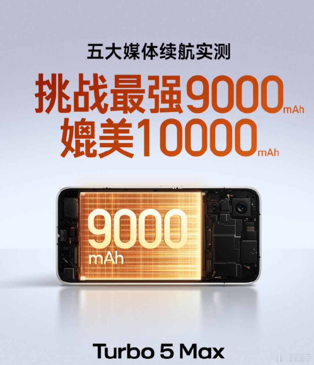 红米Turbo5Max这波真的杀疯了！迄今最大的9000mAh金沙江