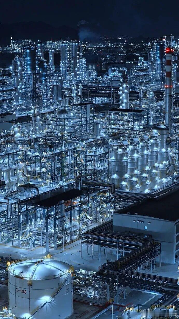 镇海炼化厂的夜景，都不知道怎么形容了