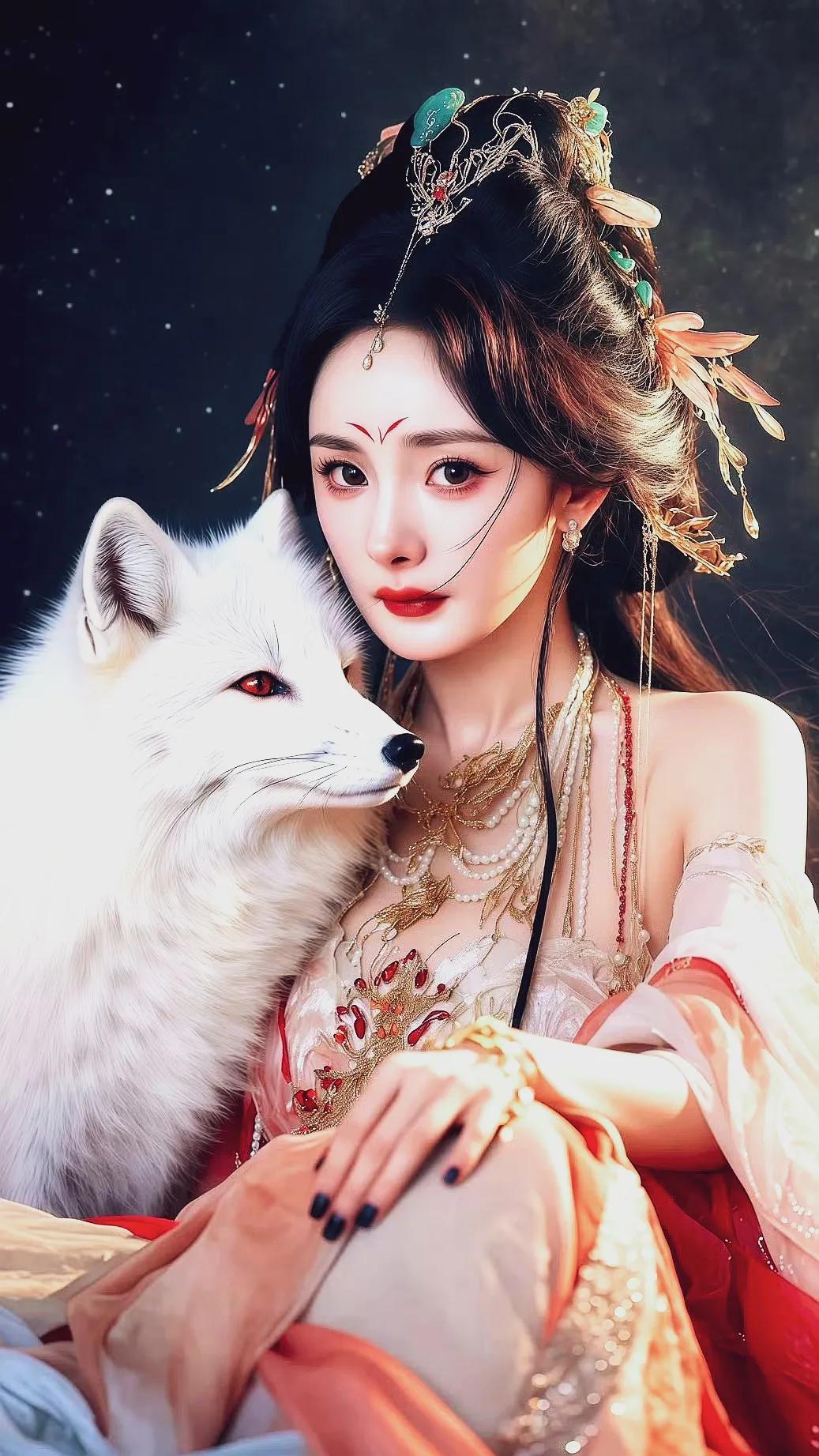 杨幂的古装狐狸装真的美绝了！在《狐妖小红娘月红篇》里，她化身美艳狐妖涂山红红。5