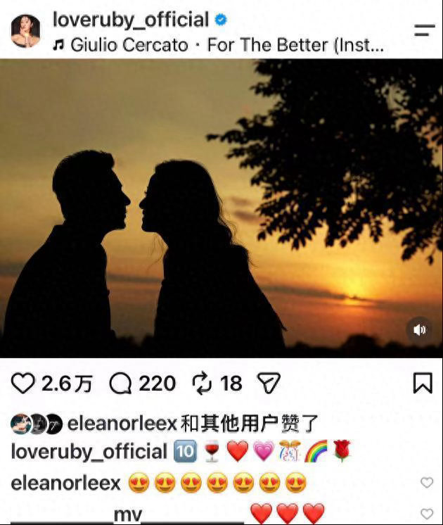 50岁林心如晒照庆祝结婚十周年！与霍建华夕阳下深情对视好甜蜜