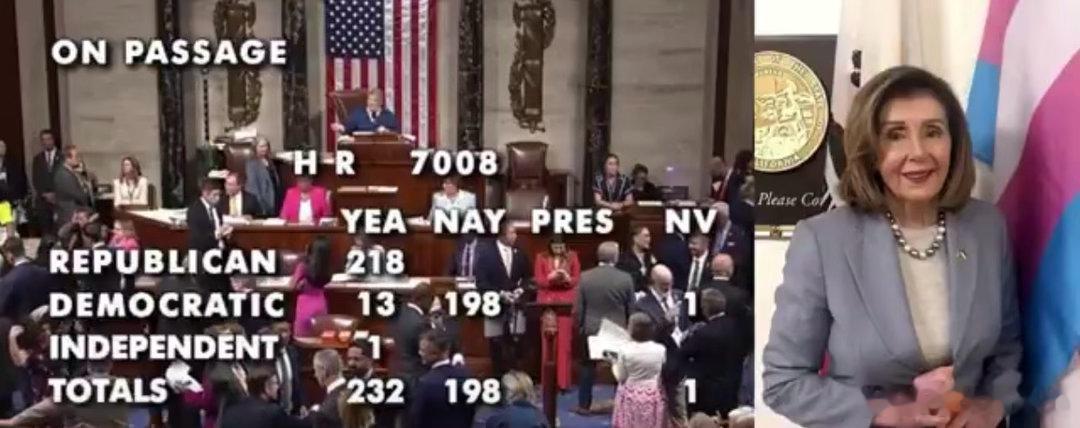 ‼️众议院以232-198票通过了一项法案，禁止国会议员及其配偶交易个股该法案还