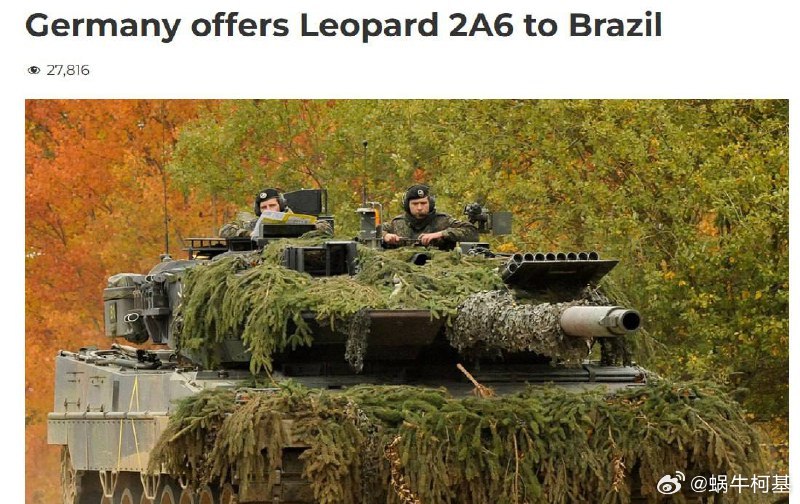 乌克兰拒绝了德国的65辆豹2A6坦克和78辆黄鼠狼1A5步兵战车，