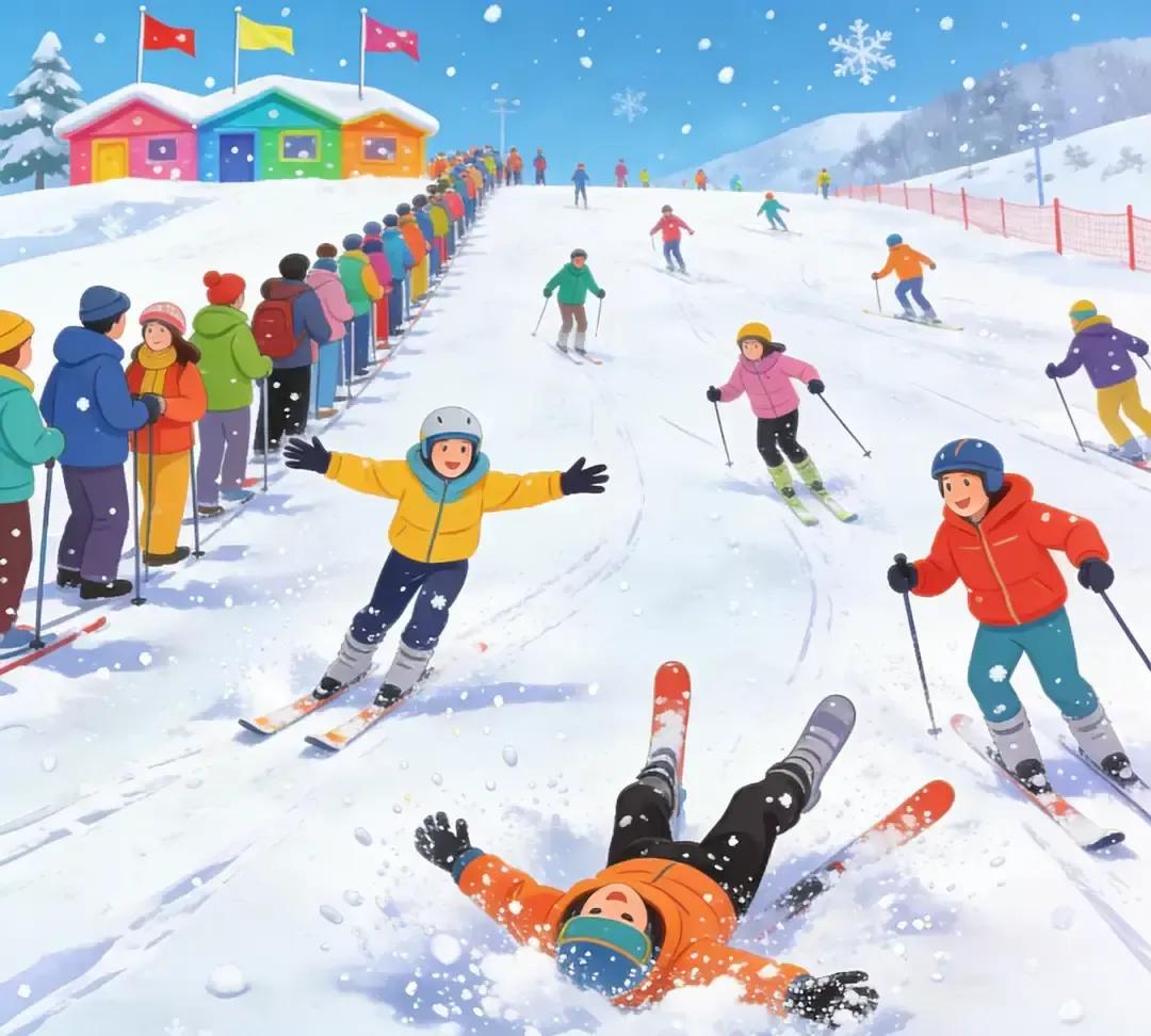 吉林头回给中小学生放五天“雪假”，本意让娃去滑雪，结果家长全冲长春莲花山，缆车排