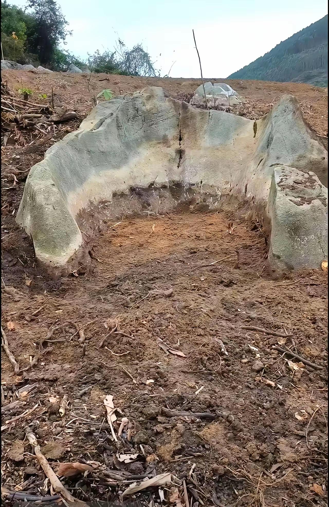 自家地里挖出来的，感觉造型很独特，这算不算是风水宝地呀？[？？？]