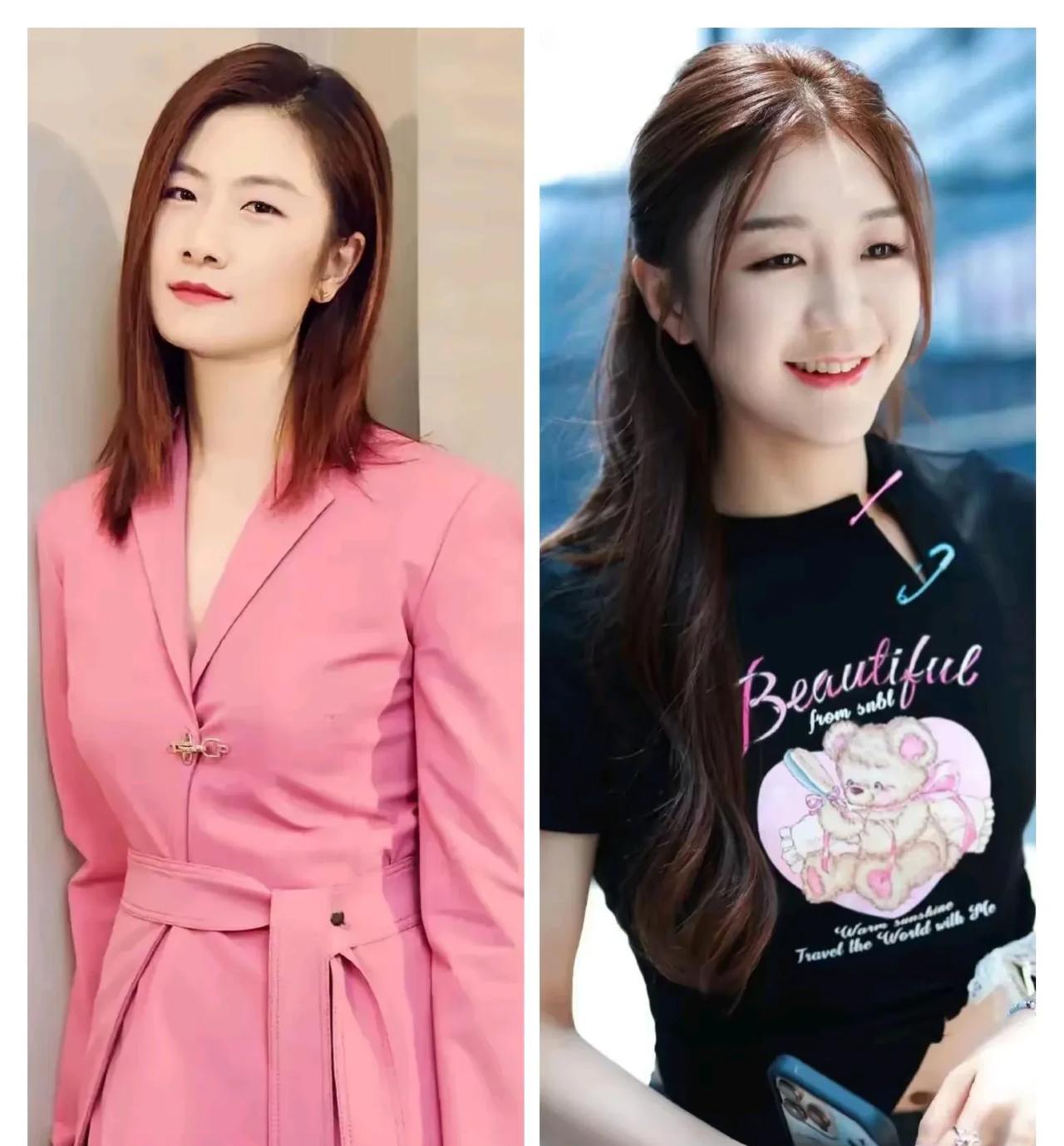 丁宁和陈梦，一个34岁一个31岁，两个都是大美女，还都是奥运冠军，至今仍