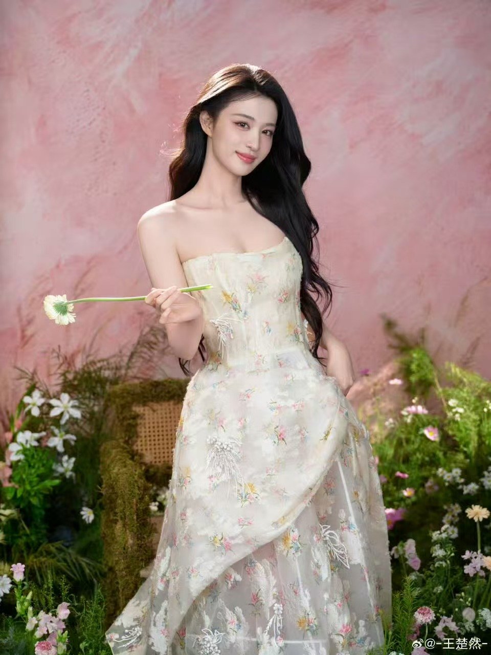 王楚然把春天拍给你看王楚然春日花神这个王楚然美成啥了王楚然