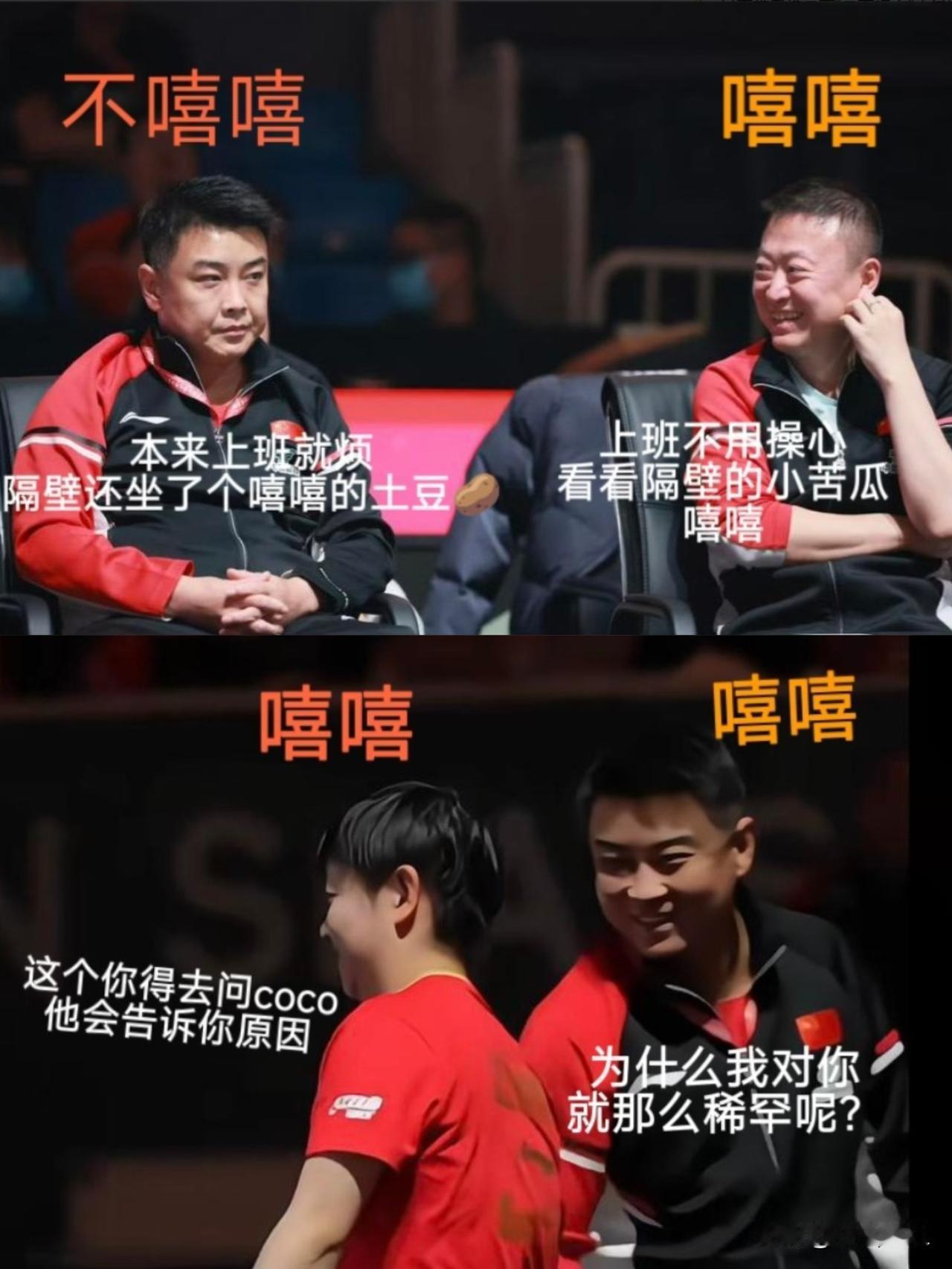 看到王皓马琳表情管理彻底失控，突然就懂莎莎为啥是团宠了！比赛时王皓