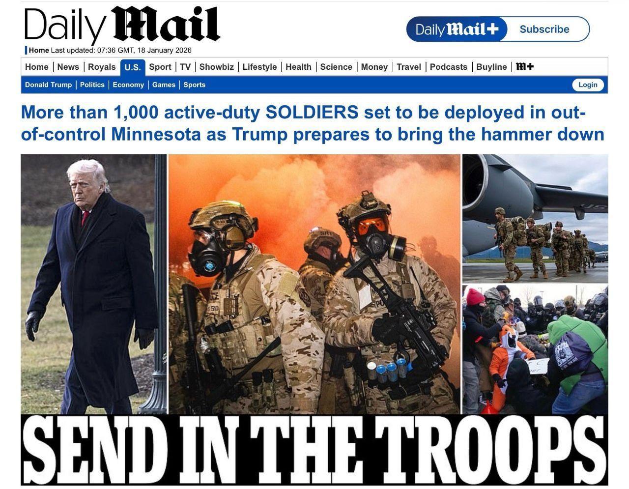 《每日郵報》（DailyMail）2026年1月18日07:36（