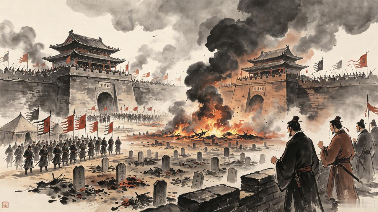 春秋时晋文公围攻曹国，攻城战打得异常惨烈，晋军死伤惨重。曹国人把晋军阵亡将士的尸
