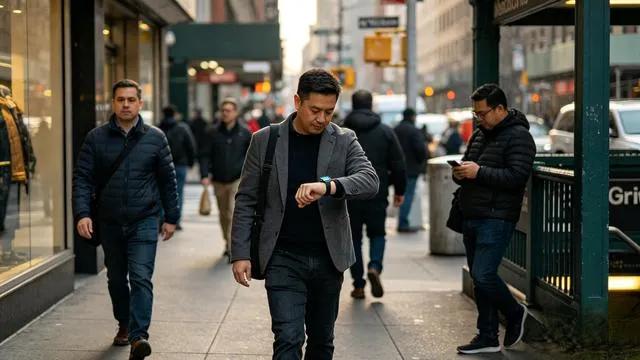 走在大街上，十个男人有六个人手腕上戴着智能手表如今出门逛街不难发现，越来越多
