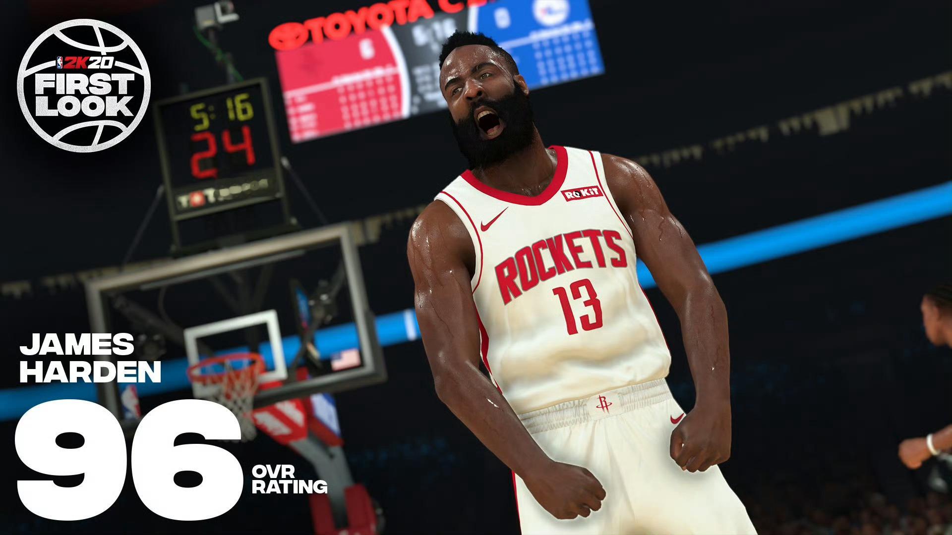 詹姆斯·哈登历年NBA2K评分：2010:762011:742012:7