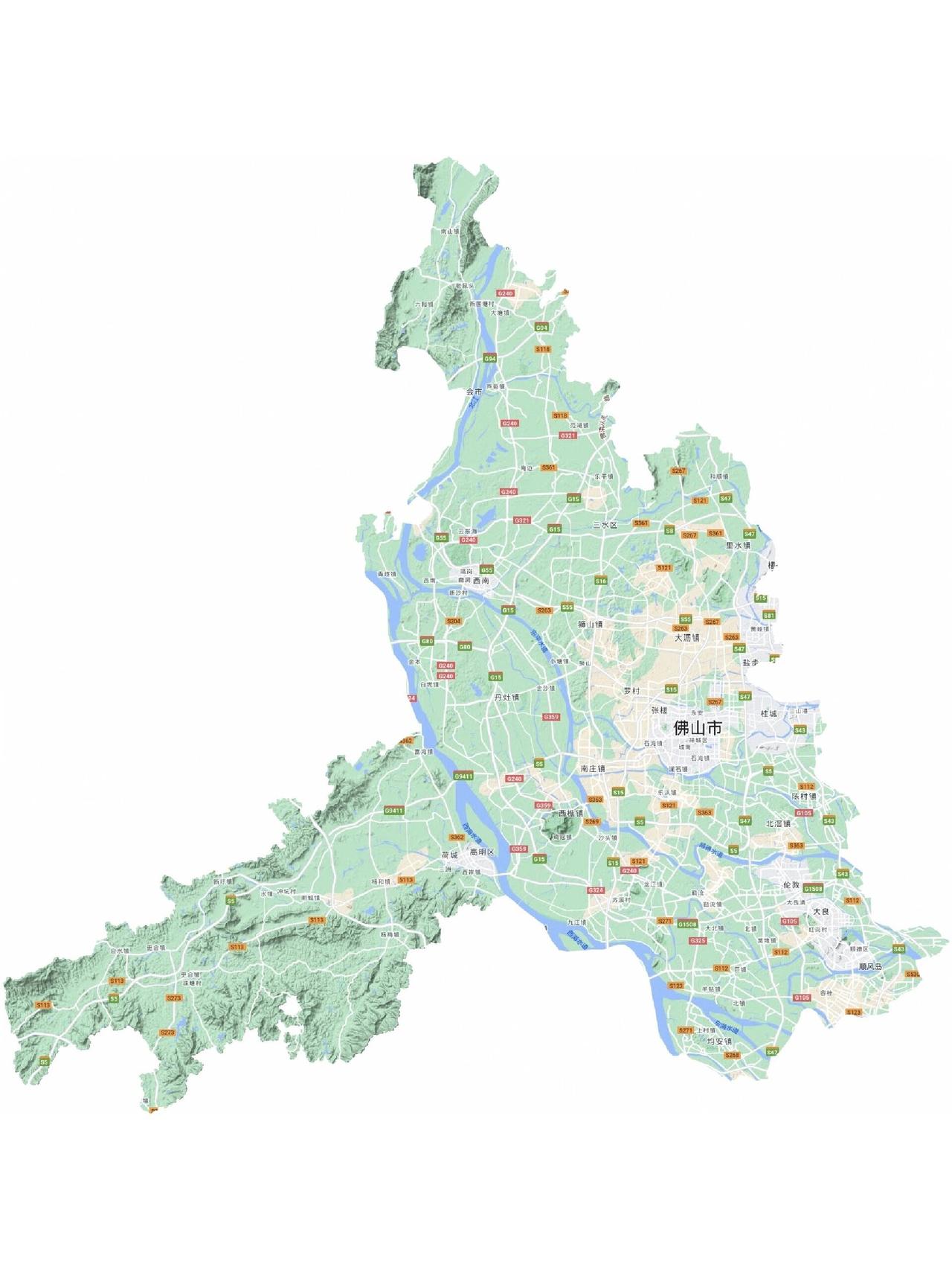 佛山没有什么山？中山也没有山？以山命名的地级市，全国有最典型的就是广东的佛山市和