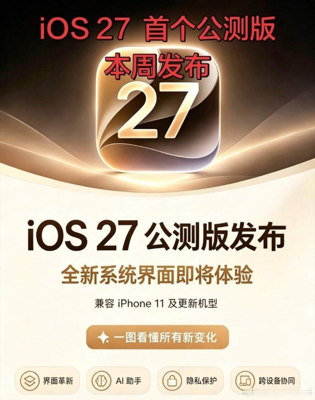 iOS27公测热点观点本身一直坚持用国产机，从来不屑苹果手机，结果刷平台满屏全是