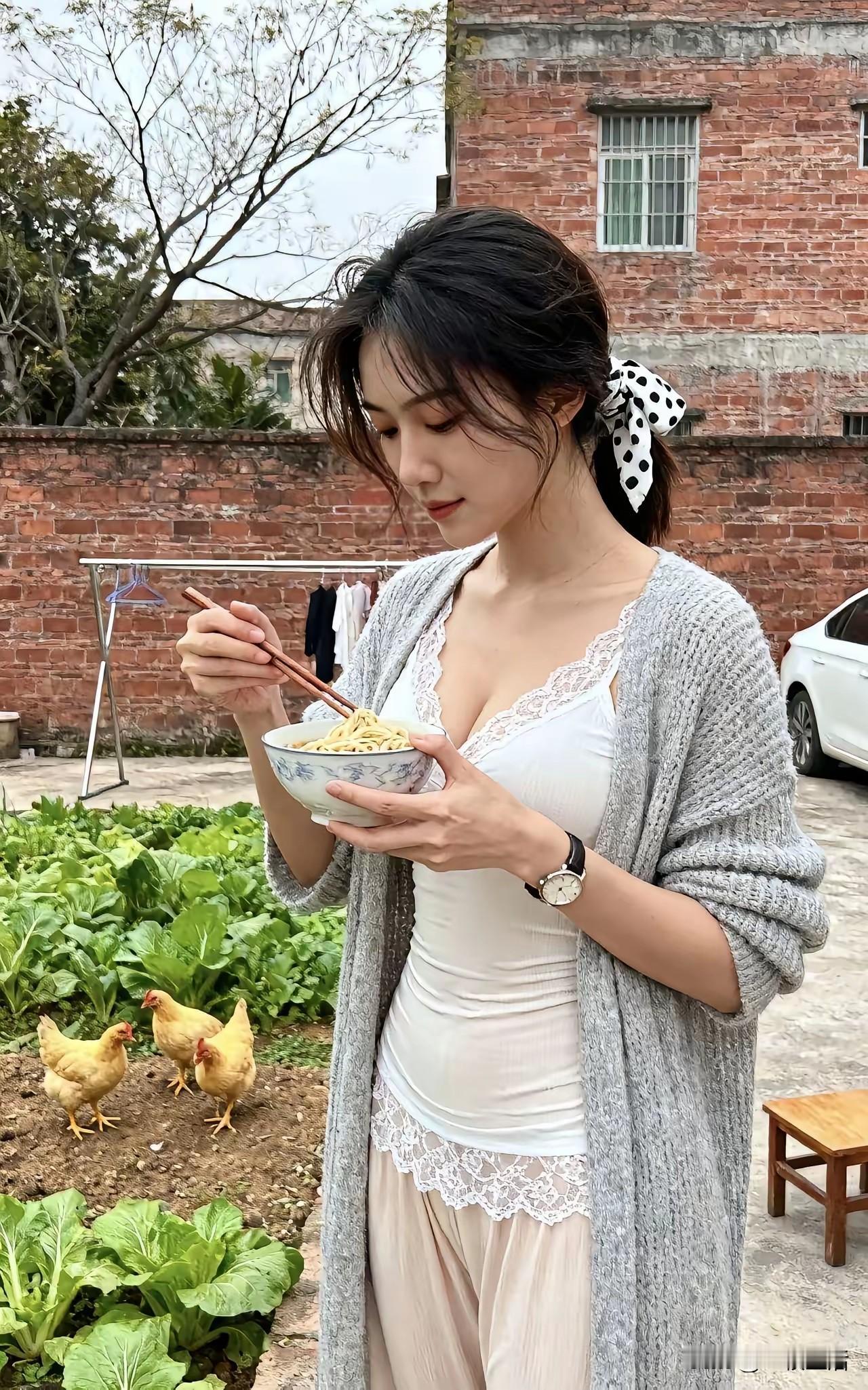 农村早上还是有点冷🥶