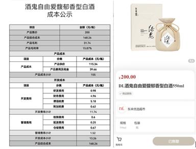 于东来: 酒鬼自由爱50%产量分配到胖东来帮扶企业