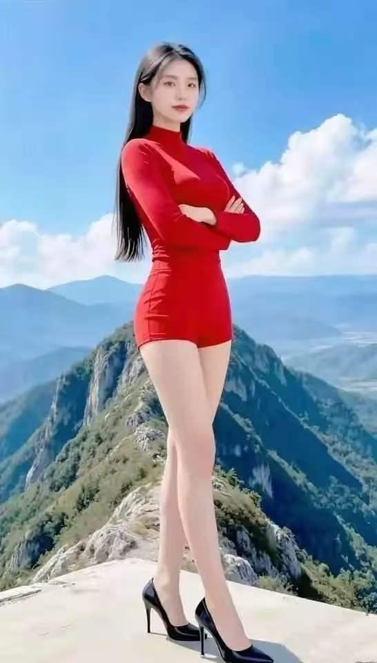 忆秦娥·山巅抒怀云峰屹，红妆独立尘嚣隔。尘嚣隔，松涛鸣壑，晓岚凝碧。