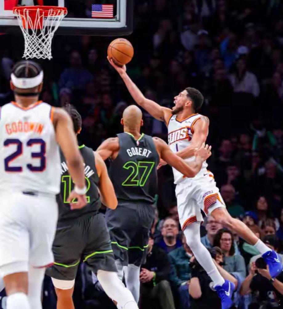 NBA战报：森林狼116-104击败太阳布克空砍34分太阳遭三连败太阳vs森