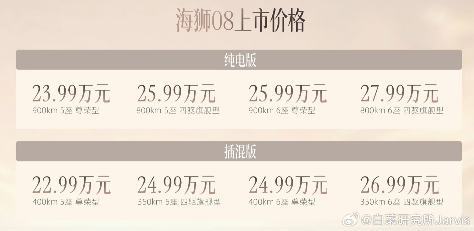 海狮08这个怎么看呢？同级有个竞品，卖的很火，24.98万，普通电池没有闪充没