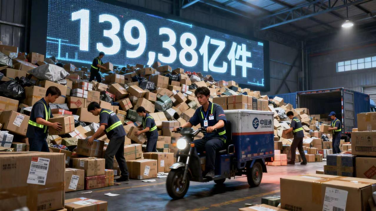 爆了！真的爆了！今年的快递业务量，刚刚炸出一组天文数字！国家邮政局最新数据显示