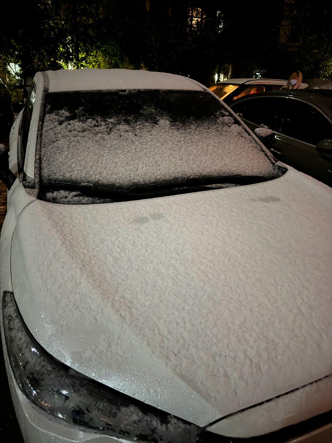 #乌鲁木齐#只要下🌧️下❄️鸟市秒变堵城[doge]回来院子里的车已经这样了🥲#初雪##天气突然