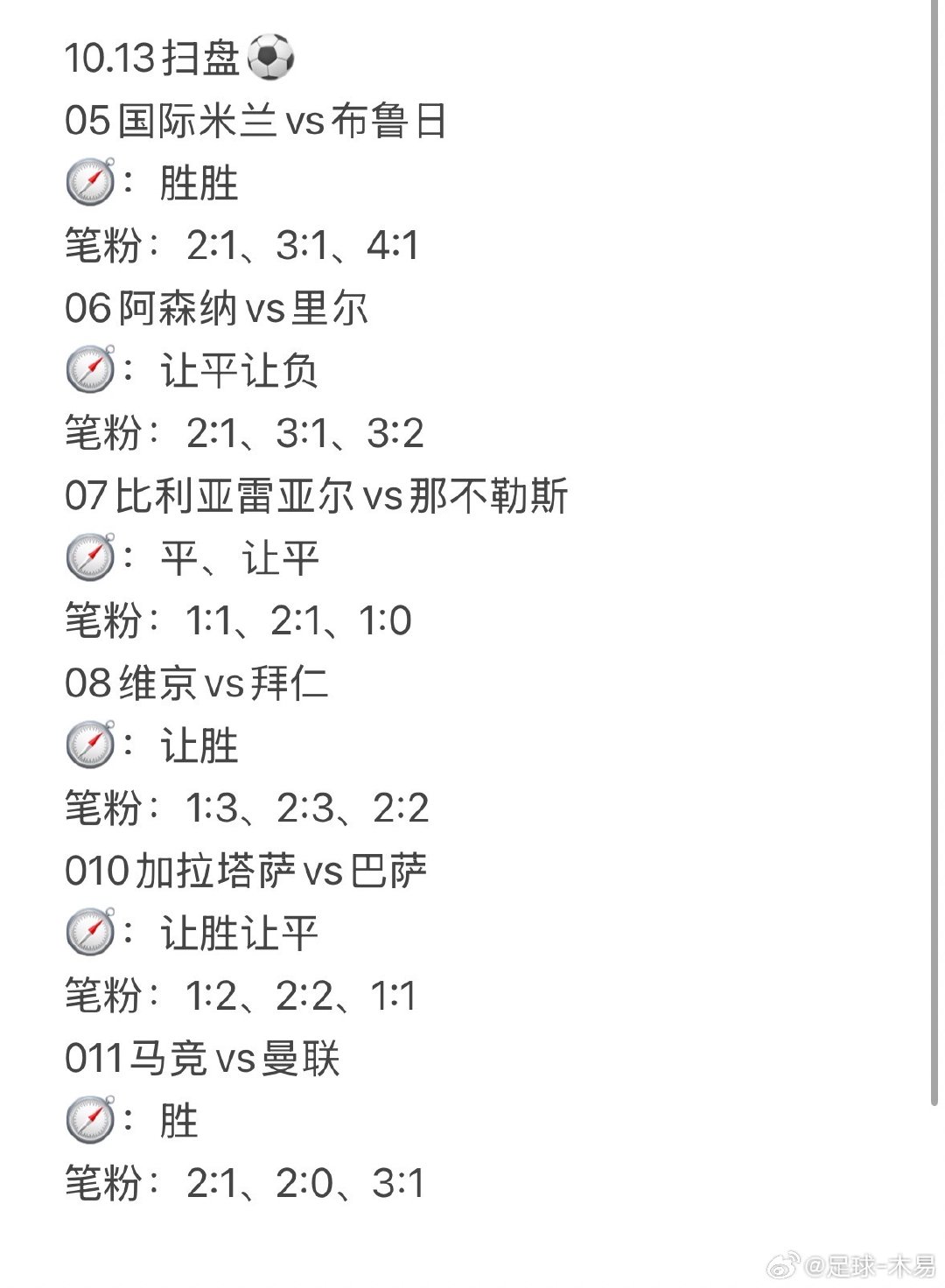 今天六场方向#每日足球推荐##足球预测#​