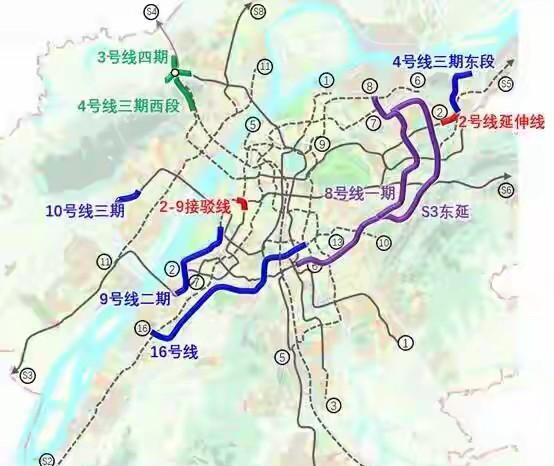 南京新一轮地铁申报示意图可以看出：栖霞区成为新一轮地铁建设的大赢家，雨花和江北其