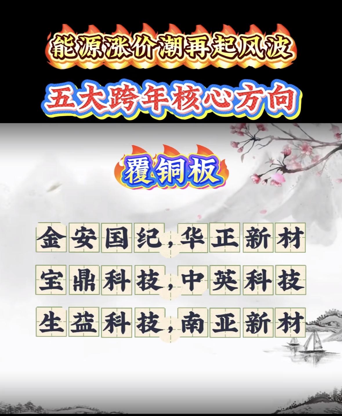 五大跨年核心方向揭晓：化工材料领涨未来！