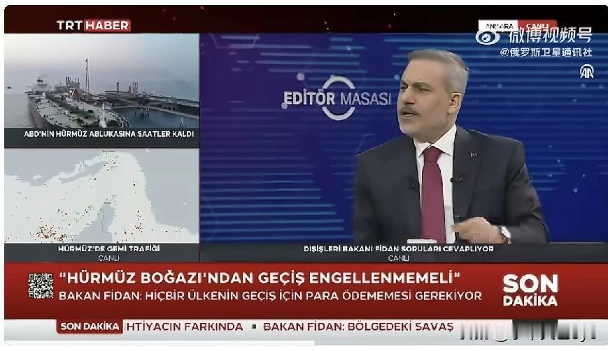 土耳其外长哈坎·菲丹表示，以色列在伊朗之后，又试图将土耳其拉入敌人的靶心。他认为