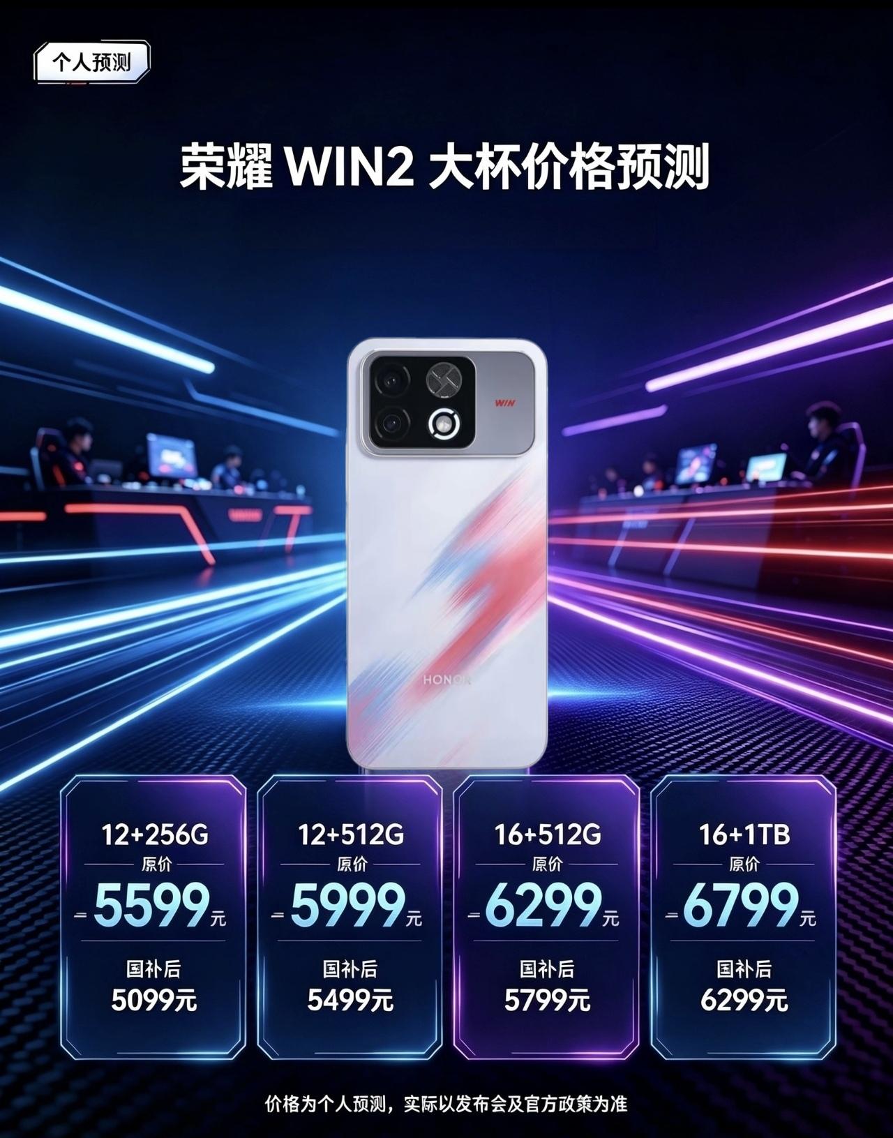 来一波荣耀win2价格预测！还是那句话我预测一向很准。荣耀win2系是荣耀即