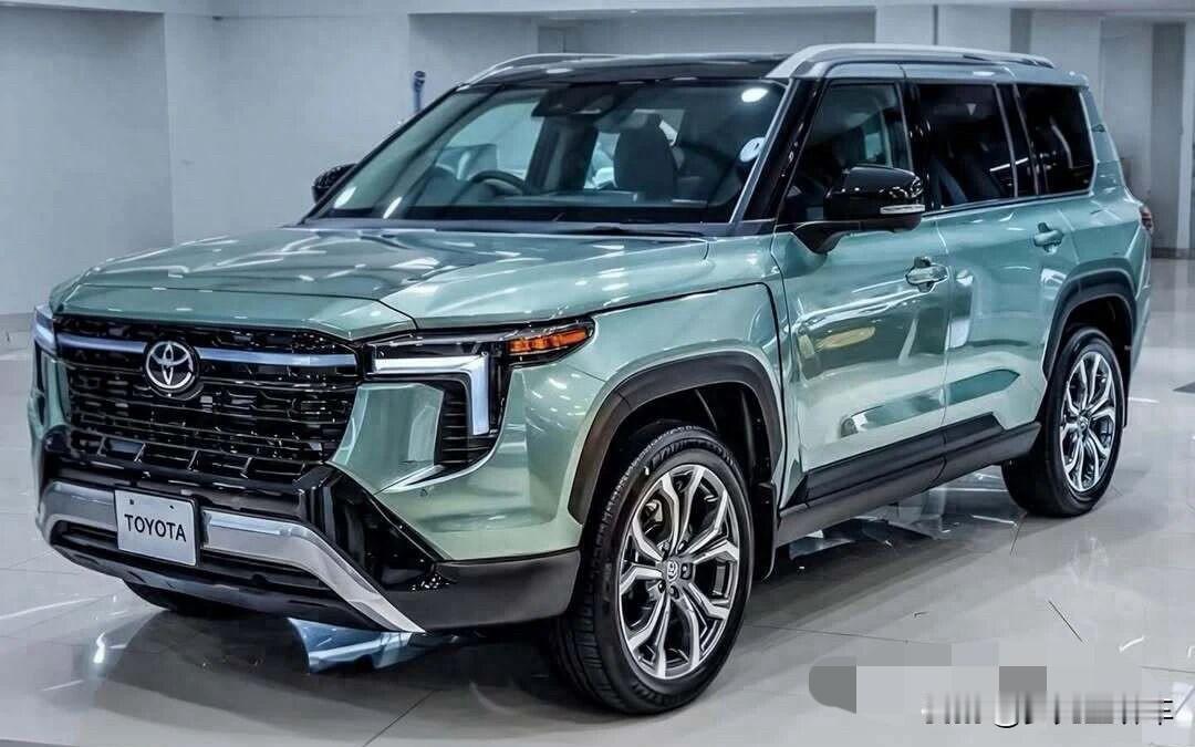 新款丰田汉兰达渲染图曝光，外形硬派，预计明年亮相